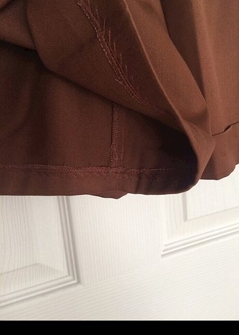 Kahverenk kışlık Şort etek - Görsel 6