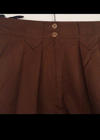 Kahverenk kışlık Şort etek - Görsel 3