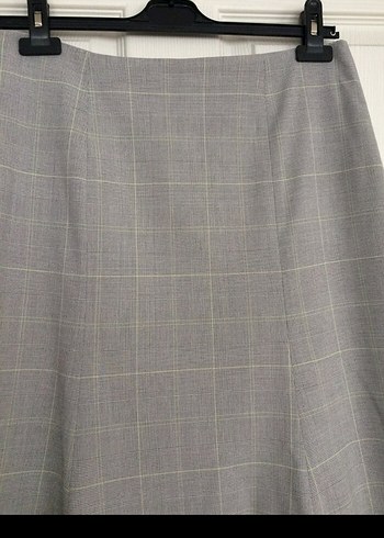 Kareli parçalı çan Etek - Görsel 3