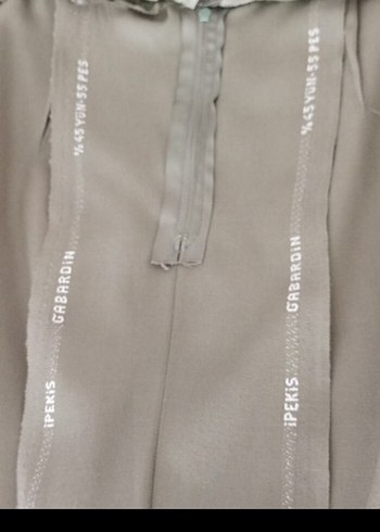 İpekiş gabardin haki yeşil mini etek - Görsel 6