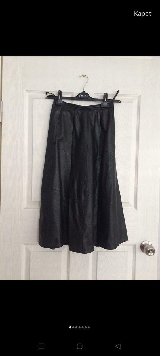Siyah renk Hakiki buDeri Etek - Görsel 2
