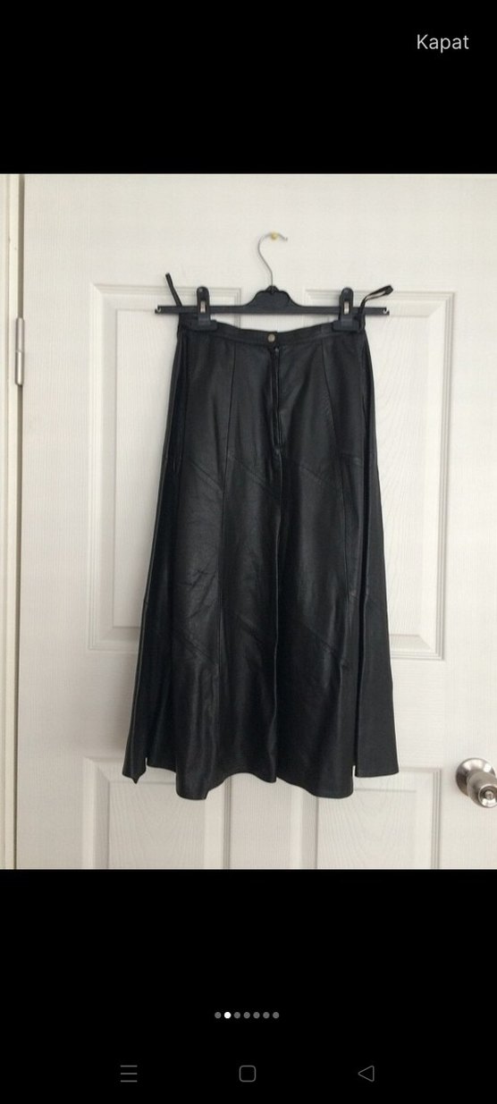 Siyah renk Hakiki buDeri Etek - Görsel 3