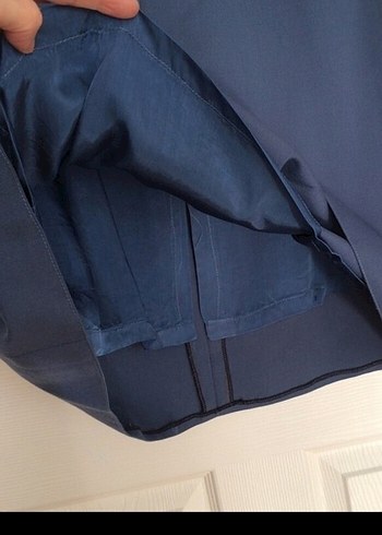 Gabardin kumaş midi Etek - Görsel 3