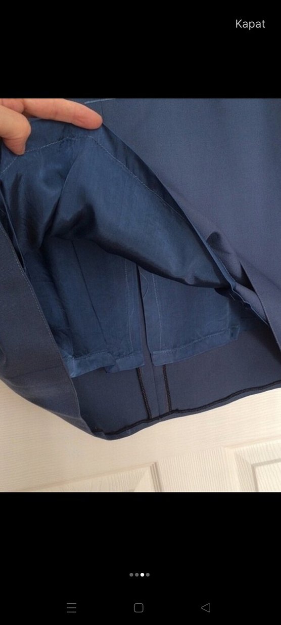 Gabardin kumaş midi Etek - Görsel 3