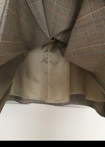 Kareli  Piliseli çok şık spor Etek - Görsel 4