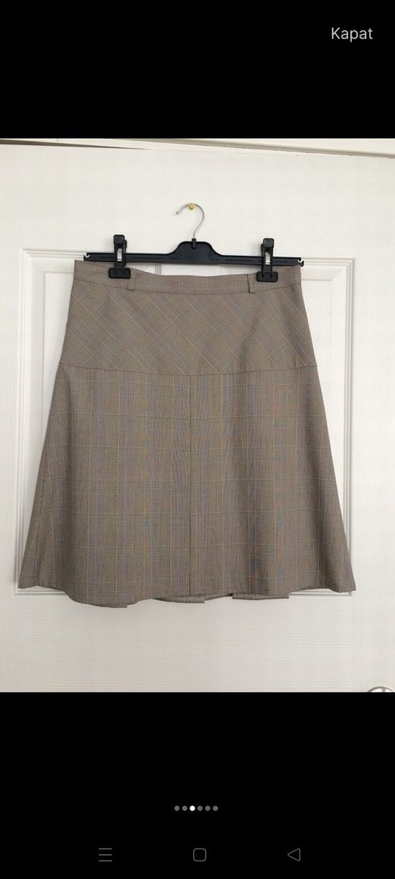 Kareli  Piliseli çok şık spor Etek - Görsel 3