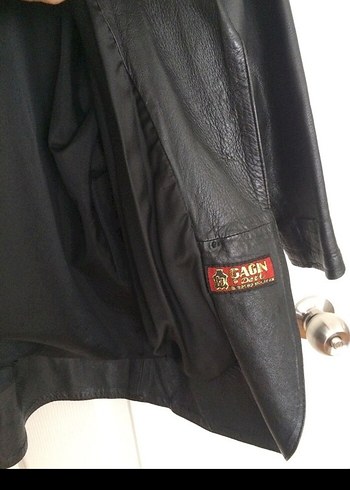 Siyah Hakiki Deri Kadın Ceket - Görsel 6