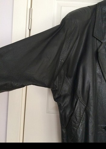 Siyah Hakiki Deri Kadın Ceket - Görsel 3