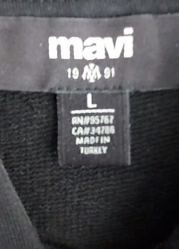 l Beden siyah Renk Mavi sweatshirt