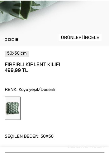 H&M home 50x50 cm Kırlent kılıfı - Görsel 6