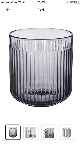 Ikea İkea cam vazo