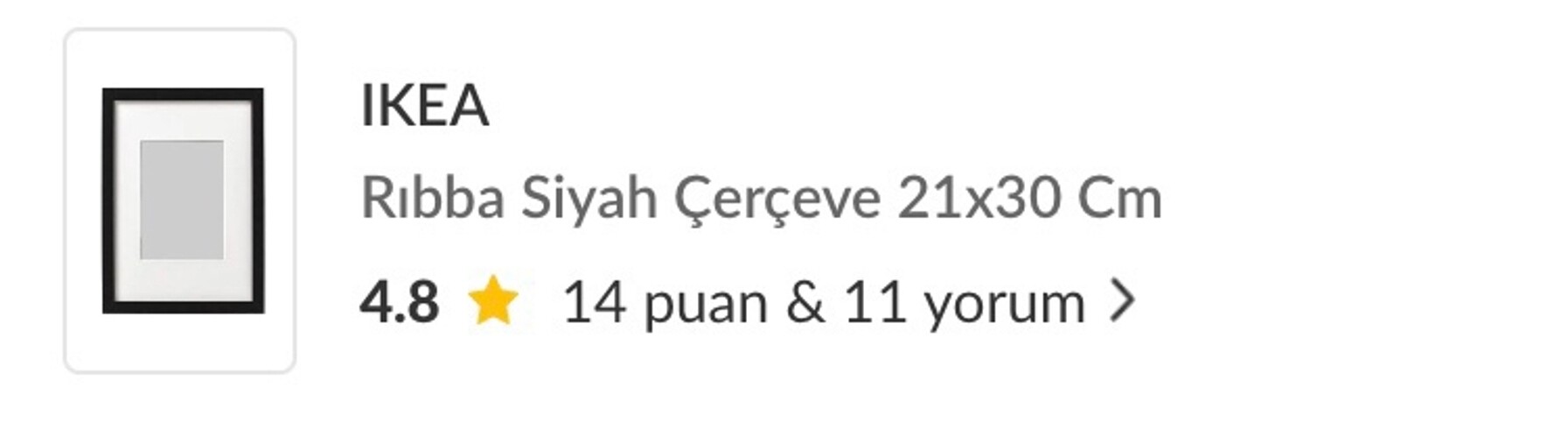 Beden İkea rıbba çerçeve