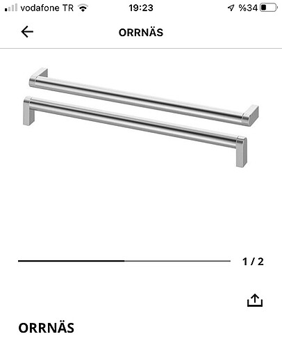 İkea orrnas mobilya kulp