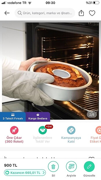 Beden İkea vardegan kek kalıbı