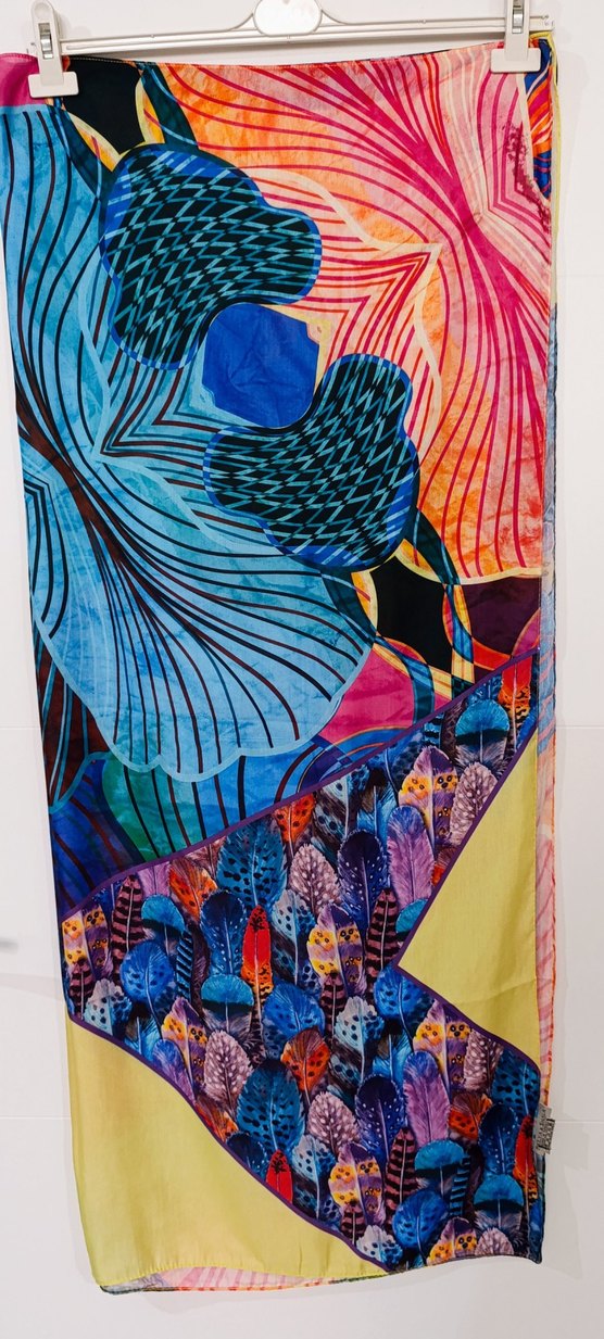 Renkli Bohem Kadın Fular - Görsel 5