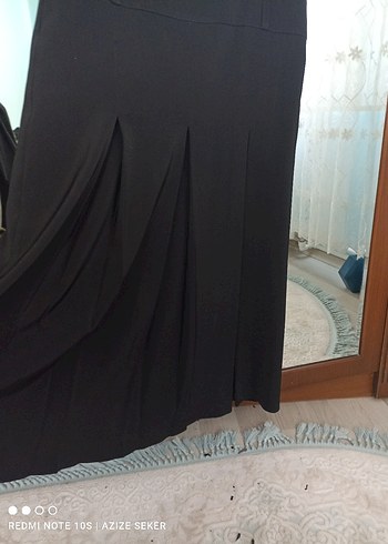 40 Beden Diger Siyah Uzun Pilili Kadın Etek
