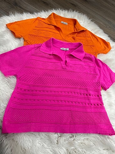 Diğer kısa kollu Bluz turuncu bluz pembe bluz kısa kollu tişört