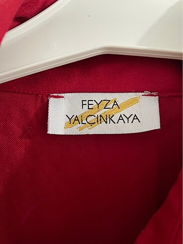 m Beden bordo Renk Feyza Yalçınkaya elbise