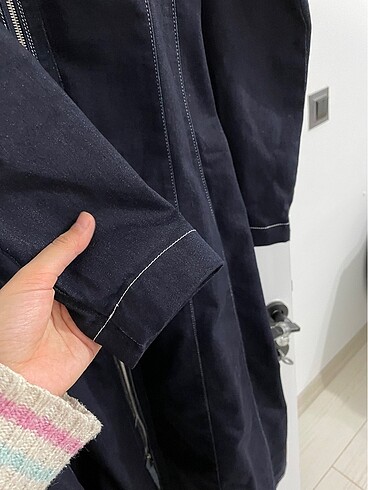 xl Beden lacivert Renk Moreno denim elbise
