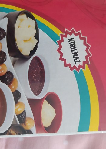 Çok Renkli Tabak ve Kase Seti - Görsel 4