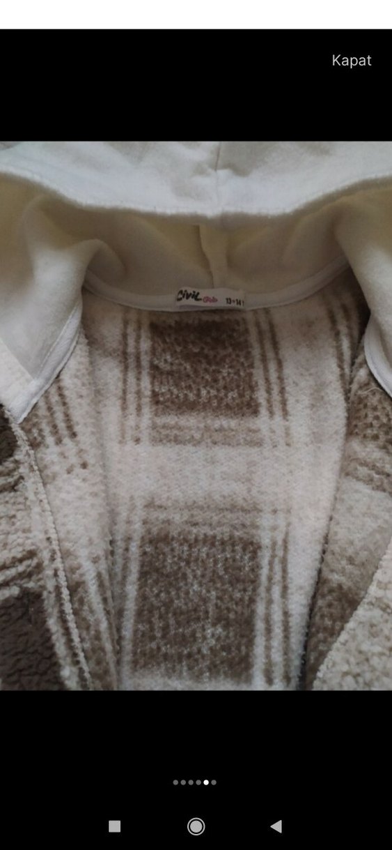 Kapüşonlu Ekose Çocuk Gömlek - Görsel 3