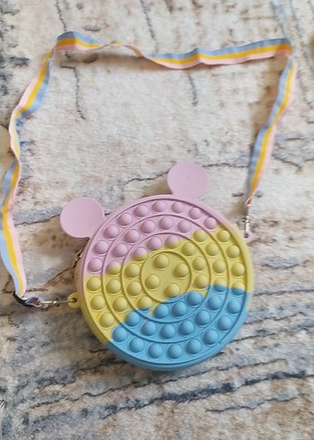 Pop Kültür Pastel Renkli Boncuklu Çanta