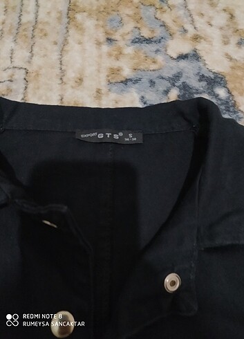 Diğer Siyah kot belden bağlamalı ceket