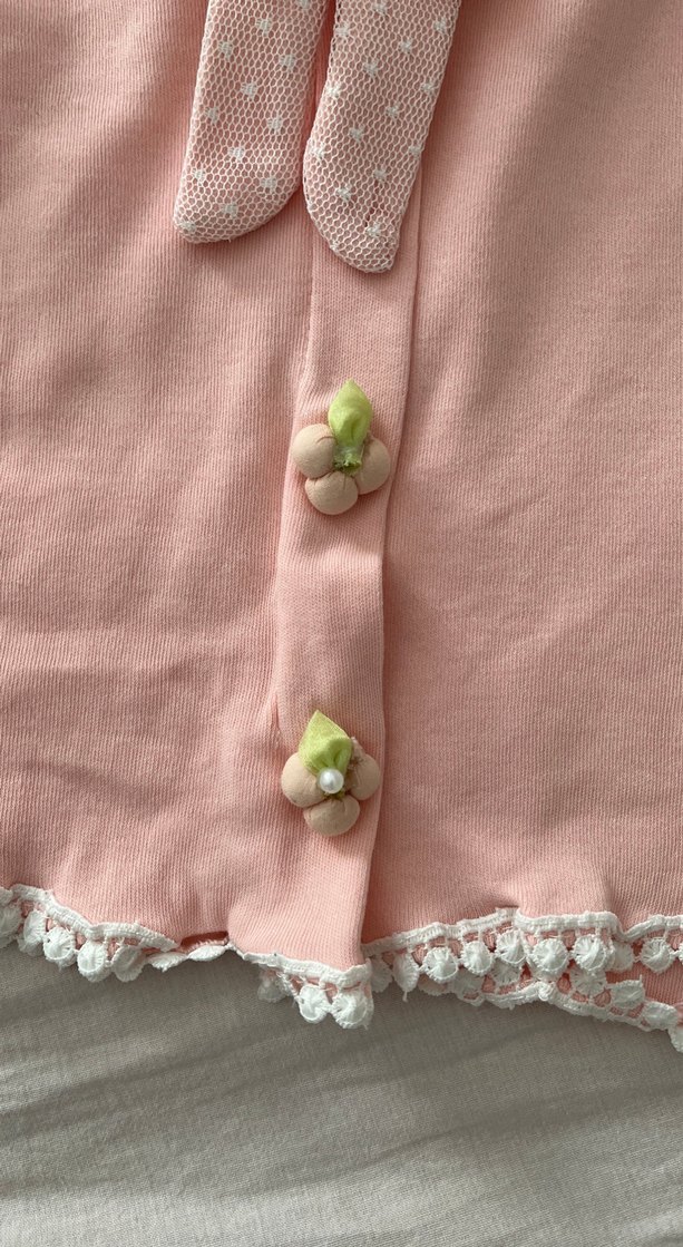 Kız Çocuk Pembe Kapüşonlu Fırfırlı Panço - Görsel 3