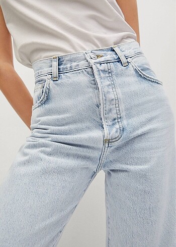 42 Beden turkuaz Renk Mango jean pantalon