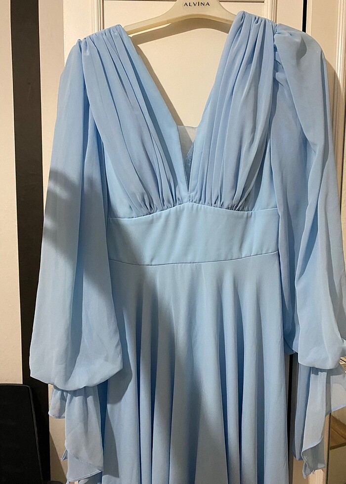 Su mavisi abiye - Görsel 3