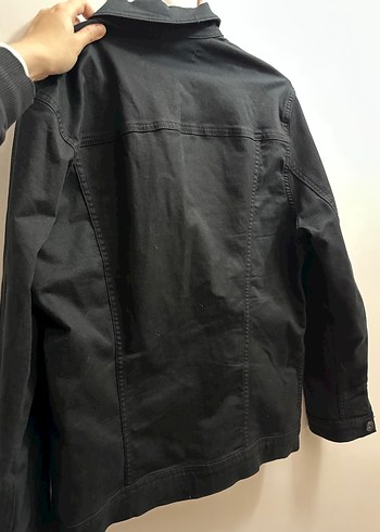 Diğer Siyah Erkek Denim Ceket Bol Kesim