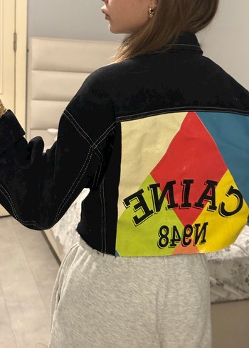 Siyah Kadın Denim Ceket - Görsel 2