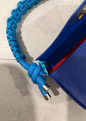 Peuple marka mavi çanta - Görsel 5