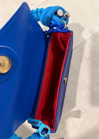 Peuple marka mavi çanta - Görsel 4