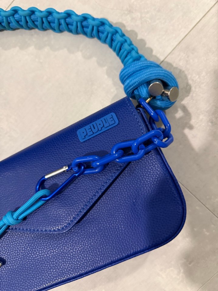Peuple marka mavi çanta - Görsel 3