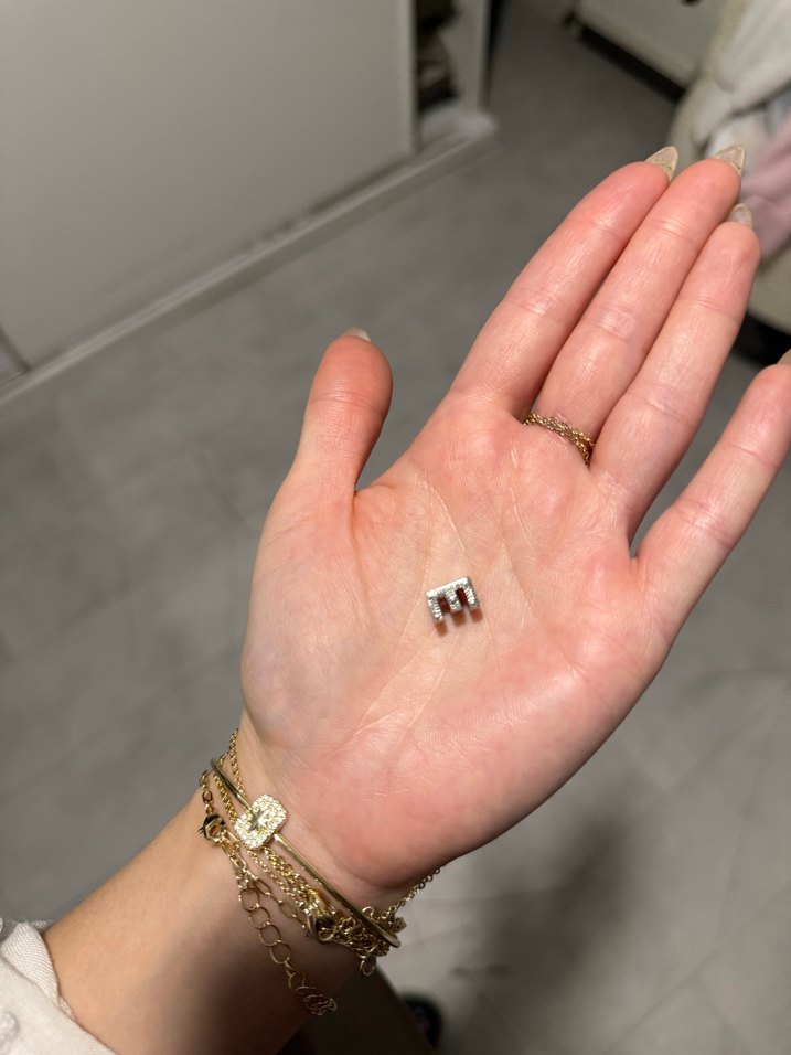 Pandora 925 Ayar Gümüş E Harfi Charm - Görsel 3