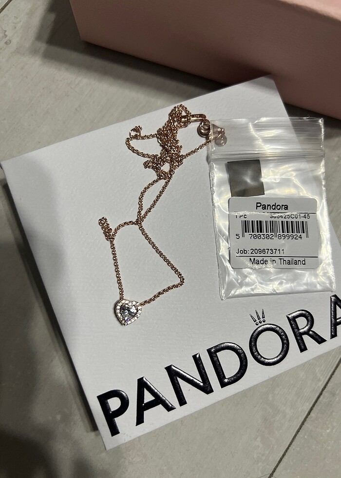 pandora kalpli kolye - Görsel 2