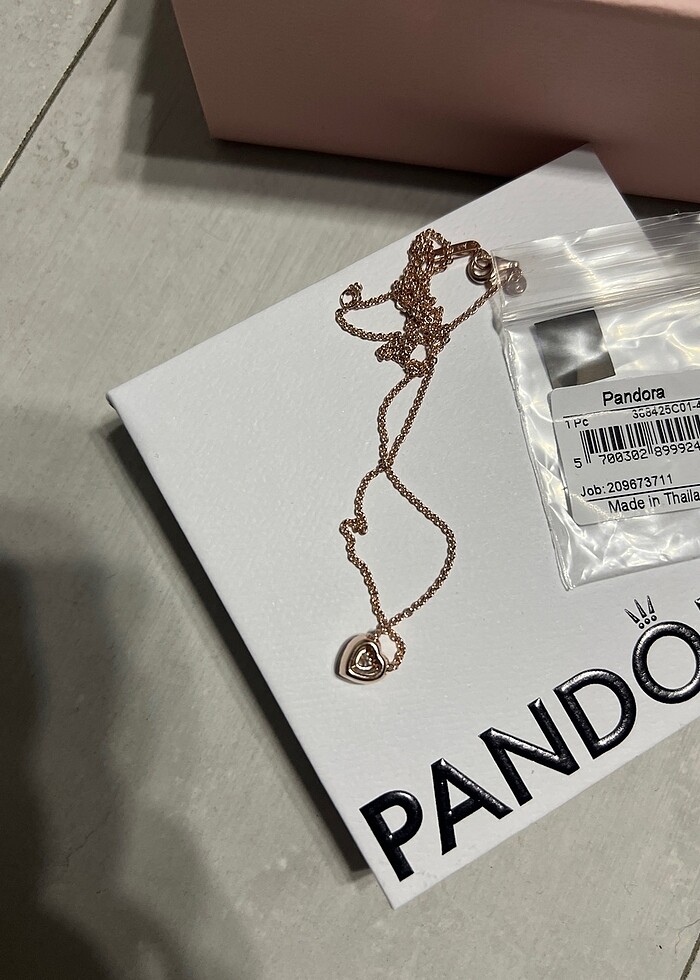 pandora kalpli kolye - Görsel 3