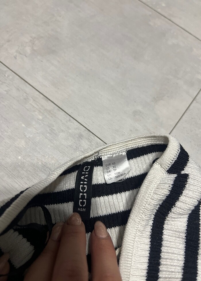 H&M çizgili elbise - Görsel 3