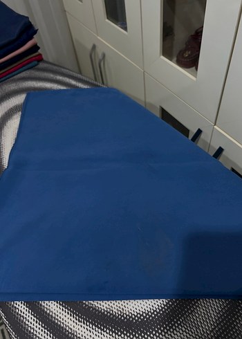 Fresh scarfs mavi pamuk ipek eşarp - Görsel 3