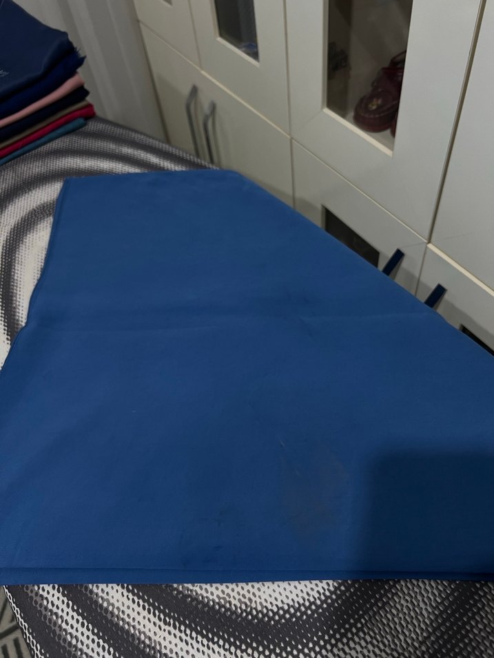 Fresh scarfs mavi pamuk ipek eşarp - Görsel 3