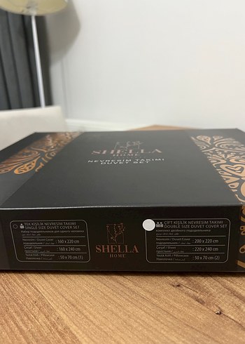 Beyaz Siyah Desenli Nevresim Takımı - Görsel 2