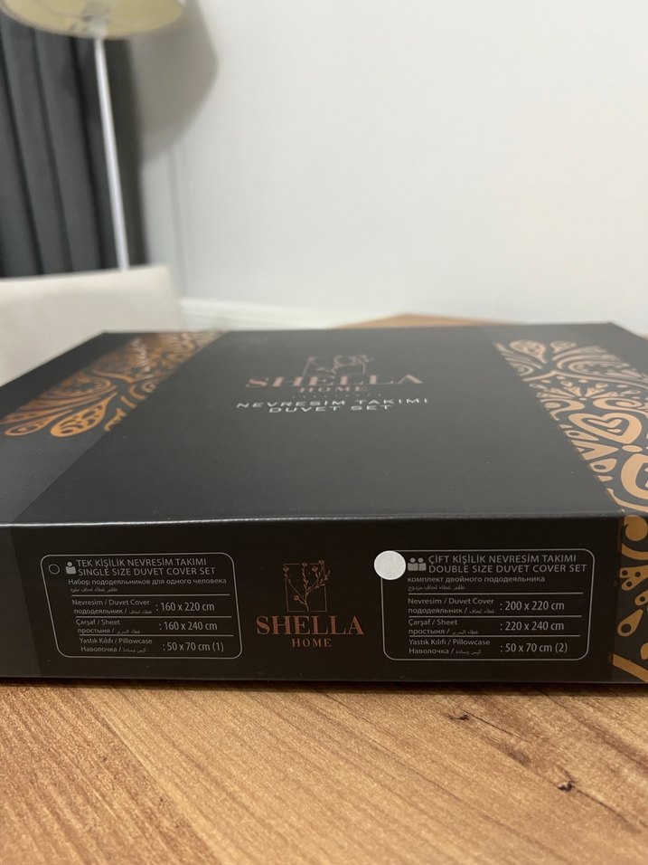 Beyaz Siyah Desenli Nevresim Takımı - Görsel 2