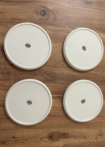 English Home Floe 4'lü Renkli Seramik Pasta Tabağı 20 cm - Görsel 4