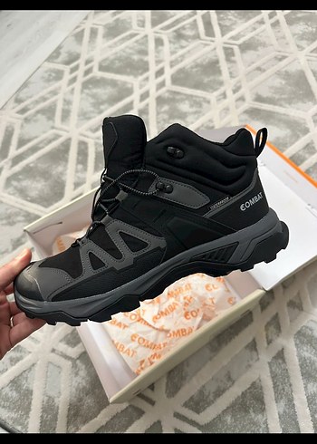 Combat Tactical Siyah Gri Kamuflaj Outdoor Bot - Görsel 4