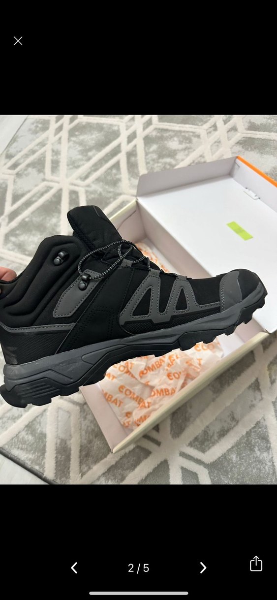 Combat Tactical Siyah Gri Kamuflaj Outdoor Bot - Görsel 2