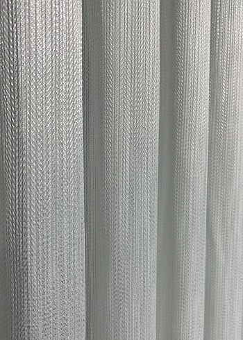 Gri Beyaz Düz Modern Tül Perde metrekare fiyatı 200 TL - Görsel 4
