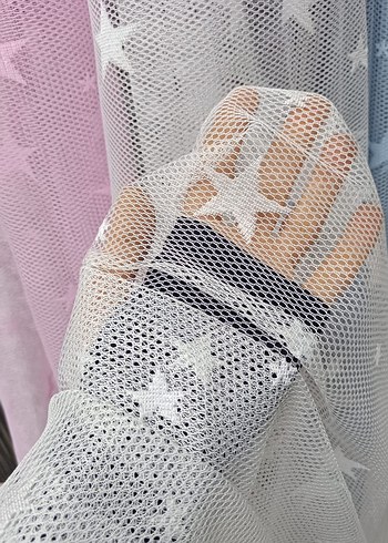 Nakışlı Gri Tül Perde metresi 200 tl - Görsel 2