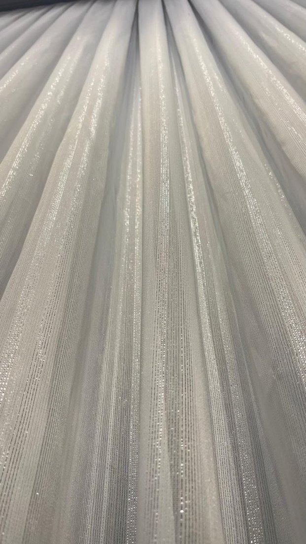 Gümüş geçişli tül perde metrekare fiyatı 195tl - Görsel 2