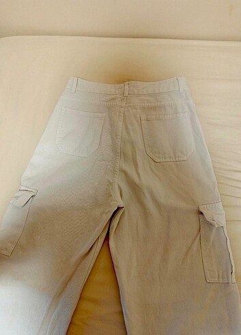 Beyaz Kargo Pantolon  - Görsel 5